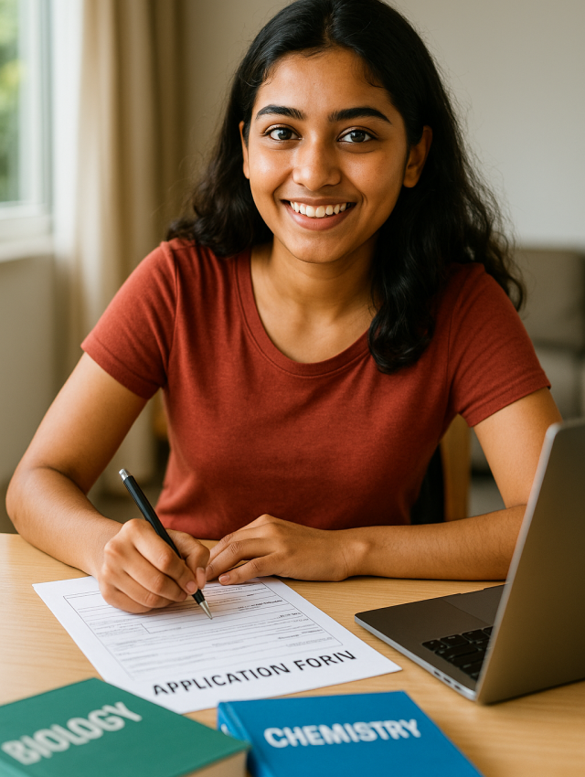 Student Filling in form Ai